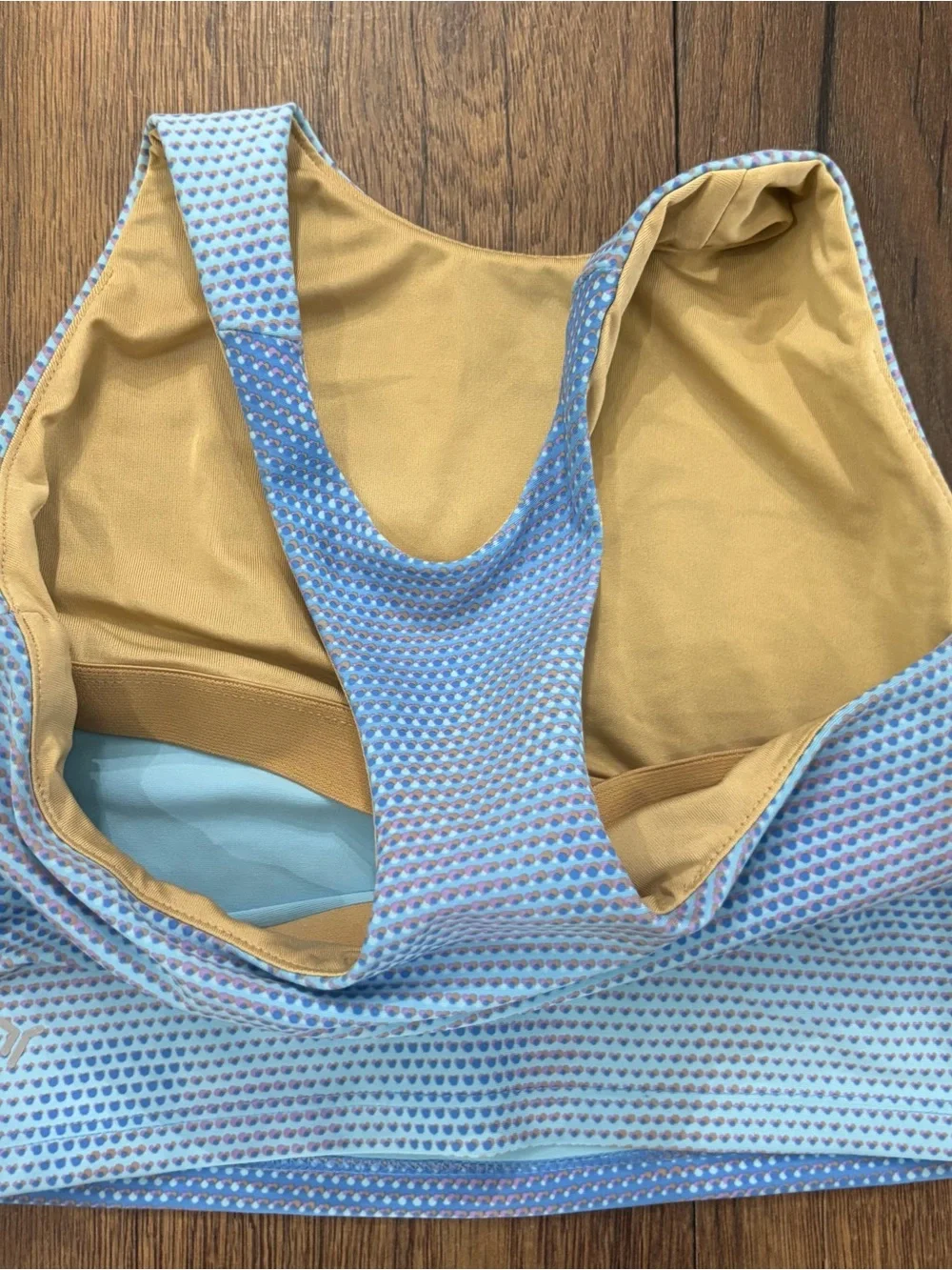 Old Navy Active PowerSoft Longline Blue Sports Bra Crop Top, Girls Size L (10-12
